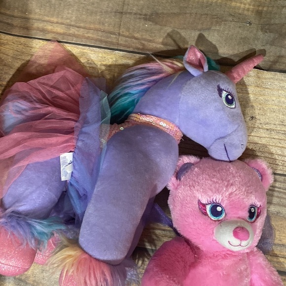 Build A Bear Workshop Fairy Friends Bear and Rare Unicorn Lot - Picture 13 of 16